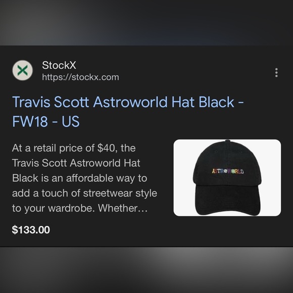 Astroworld Black Cap 'wish you were here' Embroidery - Picture 8 of 8